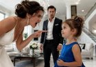 MY FIANCÉE SCREAMED AT MY THREE-YEAR-OLD DAUGHTER AND TOLD HER SHE SHOULD NEVER BE SEEN—THEN MY LITTLE GIRL POINTED BEHIND HER, AND I HEARD THE TRUTH THAT ENDED OUR WEDDING