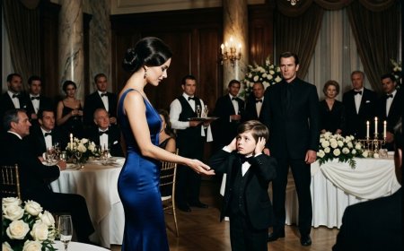 "Would you like to dance with me?" the pianist asked the mafia boss's son, while the entire wedding ballroom held its breath. Everyone had ignored the boy all night — but she crossed the floor in her blue dress, held out her hand, and waited. Leo's father, Dante Moretti, watched from across the room. Then the boy took two fingers of her sleeve. And in that moment, Clara Bennett had no idea she had just walked into a trap years in the making.
