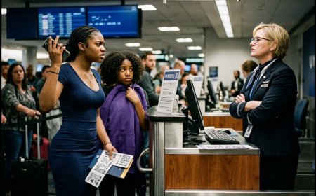 "These tickets must be mistakes," the gate agent said, physically blocking two teenage girls from boarding their first-class flight at Chicago O'Hare. They stood their ground as she called security, then police, insisting their $3,200 seats were fraudulent. Then their father arrived with a briefcase — and delivered a single sentence that made the airline's manager go pale.