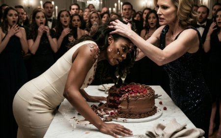 "Just sign here," the lawyer slid the documents across the table — eight figures for her silence. Camille Fletcher looked at the settlement offer, then at her daughter's face on her phone screen. She thought about the frosting still in her hair, the 200 pairs of eyes that watched her get humiliated, and the phone call Victoria Hayes made 22 minutes later — the one that would destroy an $8 billion empire. She refused the money. And five days later, everything changed.
