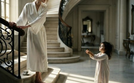 "Get out of my house, you and that filthy little brat." Those words had barely left Isabella's mouth when a single footstep sounded from the top of the grand staircase. Alessandro Moretti had heard the scream. He had seen the little girl's face from the landing — and something in those enormous dark eyes made his knuckles turn white against the banister. He knelt on the marble floor in front of a three-year-old, reached out with one hand, and said exactly four words that shattered a four-year secret. What he discovered in the next sixty seconds would end a mafia engagement, expose a conspiracy buried in silence, and change everything.