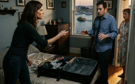 "Don't make this awkward," my mother-in-law texted, just hours before I was supposed to board a family cruise with my husband of eleven years. I stood in our bedroom folding a sundress when I read those words — and then I learned she'd already replaced me at the dinner table. Then a certified letter arrived from a bank I'd never used, and I discovered my signature had been forged on a $190,000 loan against the home I'd rebuilt with my own hands. My husband was 600 miles offshore when I found out... and the notary had kept a journal.
