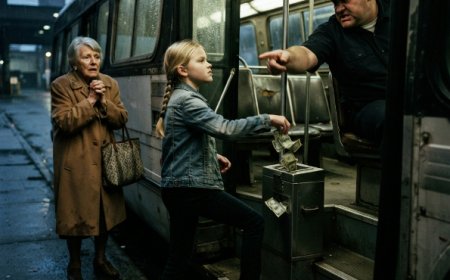"No pay, no ride," the bus driver told the trembling elderly woman as she searched for her lost purse. 12-year-old Betsy watched the cruelty unfold, her hand closing around her family's last $5 — the money for tonight's milk. She dropped it into the fare box without hesitation. She had no idea who she was saving. But when the woman mentioned her grandfather's name, Betsy realized the stranger knew something impossible — something that would change everything they thought they knew about sacrifice, debt, and the invisible threads that connect strangers across decades.