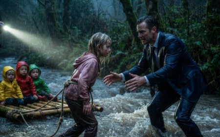"Daddy, you left us at the river," a terrified 7-year-old whispered into her dying phone as she stood knee-deep in a rain-swollen forest stream, pulling three 2-year-old siblings on a bamboo raft. The billionaire CEO who answered that call raced through the storm to find them. But when he investigated why these children were abandoned, the conspiracy led him to the last person he ever expected — and a truth that would change his life forever.