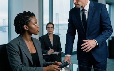 "I was in the elevator," the CEO said three days after my interview. I already knew — I had seen his eyes when he walked through that door. Then he told me the committee made a decision, and I stood frozen in my kitchen with a peanut butter knife in my hand because the sentence didn't match any of the 47 rejection patterns I had memorized.