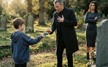 "Your sons aren't dead. I saw them." An 8-year-old boy said those words to Ethan Caldwell as he stood weeping at his twin sons' graves. Then the boy pulled out a toy car Ethan had buried with Lucas five years ago. Ethan thought he was losing his mind. But when he tracked down the orphanage where Dylan said the boys were staying, he found drawings on the walls, two names scratched into a chalkboard, and proof that everything he believed was a lie. What he uncovered next wasn't just about his sons. It was about a man who had been erased from existence, a wife he never buried, and a revenge plot five years in the making.