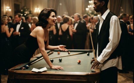 "He's just the bus boy," the billionaire laughed as she slid the million-dollar check across the table. 200 guests in tuxedos and gowns waited for him to fold. Then he picked up a plain cue wrapped in navy thread, said "I'll play," and proceeded to teach a room full of Memphis elite something none of them would ever forget — that the table doesn't lie, and neither does geometry. What happened in the next 90 minutes became the most watched 11 seconds on the internet.