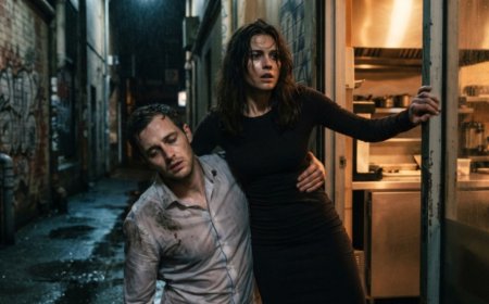 "Just go inside," she told the old man as she set his groceries on the step and turned back into the freezing rain. The next morning, four men in tailored suits locked her cafe doors from the inside, flipped the sign to closed, and sat in silence—not to threaten her, but to protect her from a threat she didn't even know existed. Then the man in charge walked in, placed a dented tin of olive oil on her counter, and said exactly one sentence that changed everything about her quiet little life.