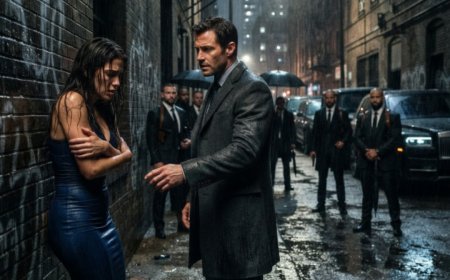 "I bought you a coat from Macy's," she whispered, staring at the man who had just ordered men killed in a rain-soaked alley. He wasn't wearing the grease-stained overalls she knew. He wore a charcoal Brioni suit, a gold pinky ring, and the eyes of the mechanic who fixed her Honda for $40 were now burning with murderous authority. Then his enforcers dragged her ex-boyfriend into the study bleeding, and he held out a gun to her.
