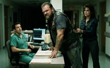 "Please pretend you're my grandson," the frail old woman whispered to a 6'4" Hells Angel covered in blood and road grime in a hospital waiting room at 2:00 AM. He was exhausted, grieving his brother on an operating table, and ready to snarl at anyone who came near him. But she didn't flinch when he pulled away — she grabbed his vest and explained exactly why she needed a man who scared people. Then he signed a hospital form with a stranger's name and rode her home through the cold rain... and nothing in his life would ever feel the same.