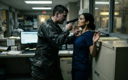 "Log in or I'll pull the trigger," the cadet hissed, pressing a loaded 9mm against the nurse's skull at 3 a.m. She stared into his panicked eyes and calmly asked if he actually knew how to use it. Then a voice whispered from behind him—and the armed trainee learned exactly what happens when you threaten a Navy SEAL's wife.