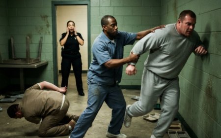 "Stay down, boy," the inmate sneered, pressing his boot into the blind man's chest as 40 prisoners watched and guards turned their backs. I thought I was watching a helpless victim get destroyed — until the blind man's hand shot up and caught a full-force punch in midair. Then something happened in eight seconds that left everyone in that room frozen, including the king of Cell Block D who'd been running the place for five years...