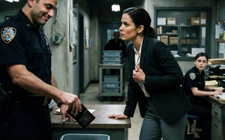 "People buy these online," the sergeant laughed as he dropped her federal badge into a trash can full of coffee filters. Special Agent Camille Reddic didn't reach for it — she pressed a hidden button on her phone instead. Within ninety seconds, steel bolts slammed through every door in the building, locking everyone inside with her. Then the security monitors flickered, revealing federal agents surrounding the loading bay — and a recording of a teenage boy's screams began playing from an evidence room.