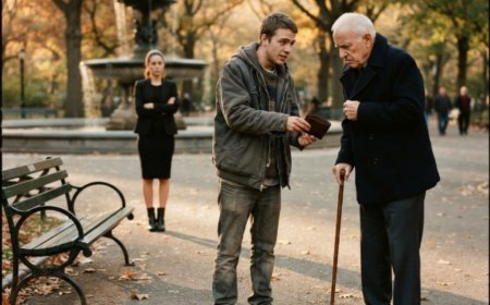 "Here, you should eat," a homeless man said, breaking his only piece of bread in half for an elderly woman in the park. I watched him do it from a distance for six days straight — sharing everything he had, asking for nothing in return. Then I discovered his name was Daniel, a former engineer who had lost everything to medical debt after his mother died. So I decided to do something that changed both our lives forever.