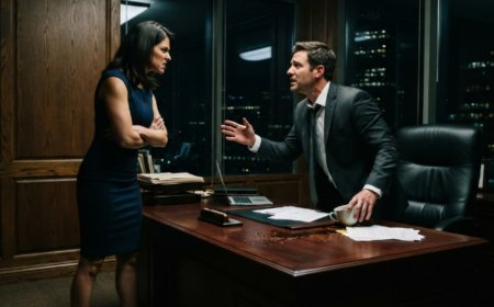 "I have questions about the proposal," Catherine said, pushing past her coworker to confront the CEO directly. She had no idea the man behind that door was her own husband — the same man who'd told her he was flat broke, living off his grandfather's pension. The door swung open and she froze. Then his assistant tried to block her, saying "Now's not a great time," but something about his voice made her stomach turn. And when she finally pushed past, she came face to face with Johnny sitting in the CEO's chair. One look. One sentence from him. Her entire world shattered in a single breath.