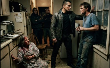 "He hurt my grandma," the little girl whispered, her bare feet bleeding on the cracked sidewalk outside his club. Vincent Morales — the most feared gang boss in the city — took one look at her trembling face and made a decision that would change everything. He didn't call the police. He didn't ask questions. He got in his SUV, drove straight to the apartment where the monster lived, and kicked the door down. What he found inside made him rethink every choice he'd ever made... and the mercy he showed that night became the stuff of legend.