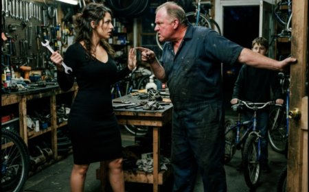 "I'll fix it for you, Leo. Just bring the bike," the single mother whispered to the tearful boy, knowing full well she couldn't afford the parts. She spent her grocery money anyway — $83.47 she didn't have. Her boss caught her on the security cameras, fired her on the spot, called it charity. He had no idea she'd been filmed. And he had no idea a man in a faded denim shirt was watching from the corner. By sunrise the next morning, seventeen millionaires were standing outside her apartment, and her phone wouldn't stop ringing.