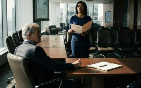 "I'm sorry," Conrad Bellamy said without turning around, "and you are?" She told him her name from seat twenty-seven — and then she told him exactly what was wrong with slide nineteen. The room went quiet in a way no one could explain. The founding partner smiled like a man who had never once lost a room. Then the woman from the OSC opened her folder, said one sentence about a discount rate error, and forty-two people started doing math in their heads at the same time. What happened next changed sixty billion dollars — and no one saw it coming.