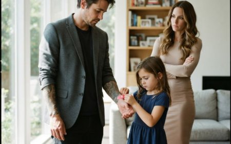 "May I put this on your arm?" a seven-year-old whispered to a Mafia boss covered in terrifying tattoos. He lowered his phone and gave her permission, expecting nothing. But when the bright pink bandage touched his skin, his entire security team began to panic—and the nanny watching the whole scene refused to let anyone forget a simple rule. Then an unauthorized visitor crossed the wrong hallway...