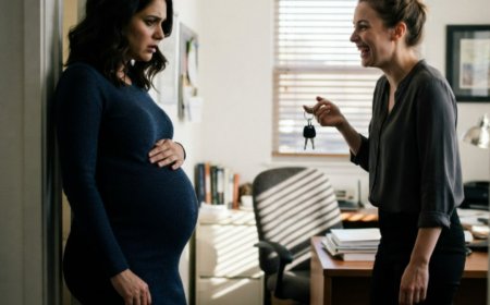 "I saw him through the half-open blinds of his office," Pauline said, her hand resting on her seven-month pregnant belly. She had just driven there with a new ultrasound photo to surprise him. Instead she watched him wrap his arms around another woman and didn't say a word. She drove home, made his favorite dinner, and spent the next three months planning something he would never see coming — an empty house, a single folder on the kitchen floor, and a divorce he signed without a fight.
