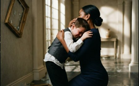 "The boy was smashing everything in sight," the security guard whispered as crystal exploded across the marble floor. Staff scattered — everyone except the new maid who walked straight toward his rage. She knelt down and opened her arms. For 43 seconds, he fought it. Then he collapsed into her embrace sobbing. But three days later, that simple act of kindness would cost her everything she had... and reveal a secret this family had buried for three years.