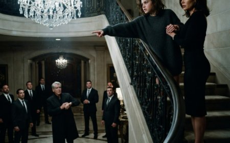 "He's lying," the 16-year-old girl said from the top of the staircase — her first words in nearly two years. The man below went pale as winter, but the room turned on the woman beside her instead. Then a silver-haired physician reached for his wrist. And the one person everyone had overlooked for two long winters finally understood the truth: her silence had never been brokenness — it was a shield she built to keep her brother alive.