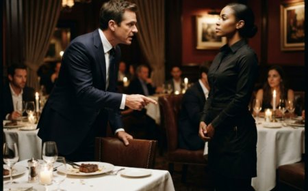 "Who made this?" a billionaire shouted across the restaurant, his voice cutting through dinner service at one of Manhattan's most expensive steakhouses. The head chef stepped forward, confident—then froze when the customer pointed at a Brussels sprout dish and said, "This is genius. You didn't cook this." Every phone in the room turned toward a server named Sage. She'd been invisible for seven years. Then she untied her apron and walked into the kitchen—and what happened next left the entire dining room speechless.