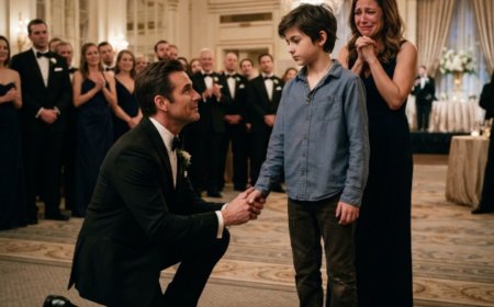 "I need you to let him help," the 13-year-old said, stepping past security in his wrinkled Goodwill shirt. The billionaire had spent all night dismissing anyone who didn't look like they belonged. Then his infant son stopped breathing in front of 400 witnesses. And the one person who knew exactly what to do was the boy he refused to see.