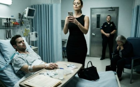 "My husband's hand trembled around the pen," I told the police officer stationed by his hospital door. "He was hooked up to a ventilator, dying from the poison he'd tried to use against me, and still he thought he could win." The lawyer slid the divorce papers across the tray table one last time. Then I pulled out my phone, hit play on an audio recording I'd kept hidden for weeks, and watched his mother collapse into a chair, sobbing uncontrollably as his own words echoed off the sterile ICU walls — the conspiracy, the wire fraud, the plot to frame me for murder. Everything he'd built came crashing down in sixty seconds.