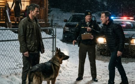 "Please don't let him take Mama," a little girl whispered to a retired Navy SEAL's K9 in a Montana parking lot. The snow was burying everything white, but her words cut through. Caleb Rourke had been trained to hear danger—and what he saw was a mother with three daughters, a sheriff who wouldn't step in, and a husband who believed the whole town belonged to him. So Caleb opened his truck door, offered them refuge at his remote K9 shelter, and recorded everything. But Grant Parker wasn't done. He followed them through the blizzard, planted a tracker in a child's coat, and showed up at the gate with papers he claimed made them his property. The law had failed Emily before. This time, a worn-down SEAL, a German Shepherd with a rubber ball, and a child's courage would write a different ending.