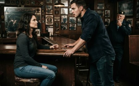 "Wrong place for someone like you," Lieutenant Jake Reynolds said, slamming his hand on the bar in front of a tired woman in a gray shirt. The entire bar laughed as he humiliated her — until she looked at him with eyes that had seen too much. Then a retired Master Chief spoke up from the corner and asked one question that changed everything. What happened next left the most decorated SEALs in the room frozen in their seats, their bottles slipping from their hands, because the woman they'd just mocked had a kill record that would make their own go pale — and she'd been hiding in plain sight for six years.