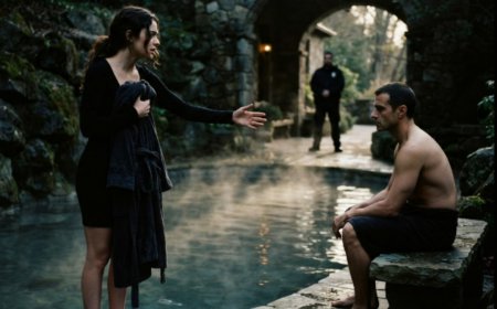 "She's sleeping," the mafia boss told his security chief, refusing to wake the woman who had wandered into his private pool. He saw the bruises on her arm and made a decision that shocked everyone who worked for him. She woke up, looked at his trembling hand, and said one sentence that made his bodyguard go pale. Then he offered her a deal she couldn't refuse — but the truth about her family's debt was far darker than she ever imagined.