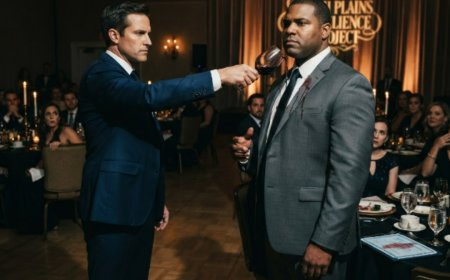 "People need to learn when a seat is not theirs," the CEO said as he tipped the glass. Dark red wine poured down the chest of a quiet single dad standing beside his nine-year-old daughter. The room of 176 guests fell silent. Then the father removed his jacket, wrapped it around the little girl's shoulders, and wiped her fingers with a napkin. He didn't raise his voice. He simply took her hand and walked out. What Grant Halbrook didn't know was that he'd just poured wine on the one man controlling his $680 million deal — and the boardroom upstairs was about to make a choice he never saw coming.