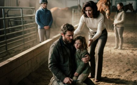 "Take her foot out of that stirrup," the farrier said from outside the rail. The program director told him to stay in his place — he was just a man with muddy boots, not a trainer. Then the tarp snapped. The horse bolted. And the eight-year-old girl's boot stayed trapped while she dragged through the sand. When the dust settled, one question remained: Would the millionaire CEO thank the man who saved her daughter — or would gratitude fade once the headlines disappeared?