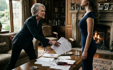 "Just sign here," his mother shoved the papers across the coffee table at the Hamptons estate, surrounded by every relative who'd ever made me feel invisible. I was supposed to apologize for cutting off the power after they'd kicked me out. Then a man in a bespoke suit walked in, the CEO of America's largest conglomerate, and called me his fiancée right in front of the man who'd just smashed my father's teacups to pieces — and everything they thought they knew about me shattered in that single moment.
