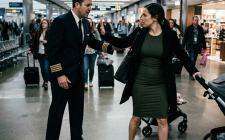 "I'm serious," my ex-husband said at the airport terminal, standing in his captain's uniform fifteen months after handing me divorce papers while I held our three-month-old daughter. He asked me to marry him again before he'd even said hello to Lily. Then I found out the photograph that destroyed our marriage had been manipulated by the woman he left me for. But she wasn't done with us yet — and the package she mailed to my home contained a recording that shattered every version of the truth I thought I knew.