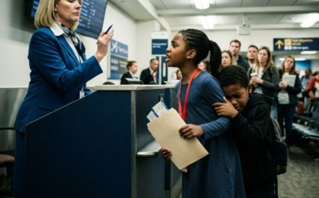 "Please step out of the line," the gate agent told 10-year-old Maya and Jordan, dismissing their bright red unaccompanied minor lanyards like they meant nothing. They'd flown this route a dozen times before — but this time, something was different. A woman named Brenda decided the rules didn't apply to them, and she made sure everyone at gate B32 could see it. Then a passenger named Sarah tried to speak up, and Brenda shut her down with a smirk. The twins sank into their seats, humiliated, wondering why she was so cruel. But they had no idea their father was still in the terminal — and that he was about to walk up to that gate and deliver a single question that would end Brenda's 15-year career in under five minutes.