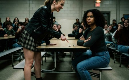 "Just sign here," the principal slid the disqualification form across the desk, her eyes refusing to meet mine. I thought it was all over when the school board member smiled from the window. Then a janitor in a worn uniform walked in carrying an old photograph, said exactly one sentence — and everything the Harringtons had built started to crumble.
