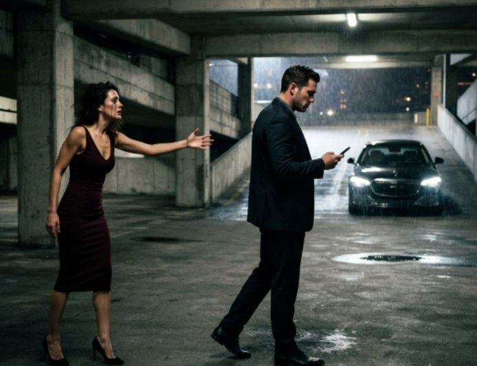 "I'll be 20 minutes," the mafia boss told his wife as he walked away from her in a rain-soaked parking garage at 2 a.m. She stood there in her burgundy gown, mascara running down her face, and watched him disappear through the concrete entrance. She waited 23 minutes. Then she opened the car door, stepped out into the rain, and vanished without a trace — taking with her a secret that could destroy his empire forever.